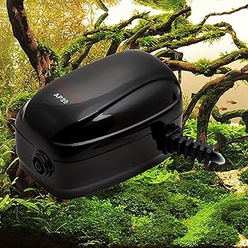 Aquatop Breza AP-20 Aquarium Air Pump - Single Outlet, Quiet, for up to 20 Gallon Tanks