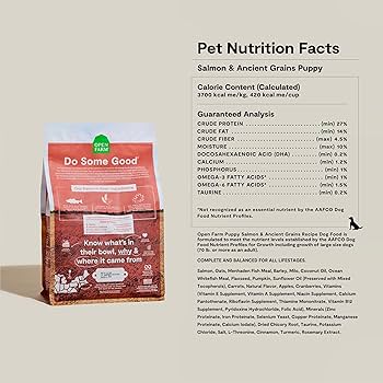 Open Farm Puppy Salmon & Ancient Grains Recipe Dry Dog Food, 22 lb Bag
