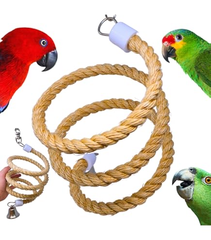 A&E Happy Beaks Silly Wood Frog Bird Toy - Colorful Wood & Rope Chew Toy for Birds