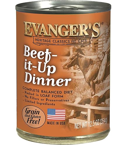 Evanger's Organics Beef Dinner Wet Cat Food, 5.5 oz Cans (Case of 24)