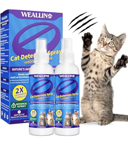 Four Paws Keep Off! Cat & Kitten Repellent Spray - Indoor & Outdoor - 16 oz