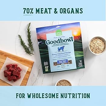 Open Farm Goodbowl Grass-Fed Beef Freeze Dried Raw Dog Food Topper, 8 oz