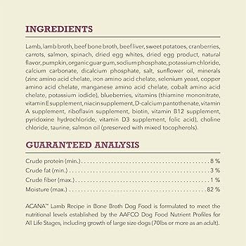 Acana Premium Chunks Lamb Recipe in Bone Broth Wet Dog Food, 12.8 oz Grain-Free