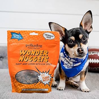 Polkadog Wonder Nuggets Peanut Butter Dog Treats - Soft & Chewy, 12 oz (or 10oz)