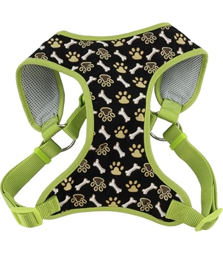 Coastal Standard Adjustable Nylon Dog Harness Black 3/4" x 18"-30" Medium