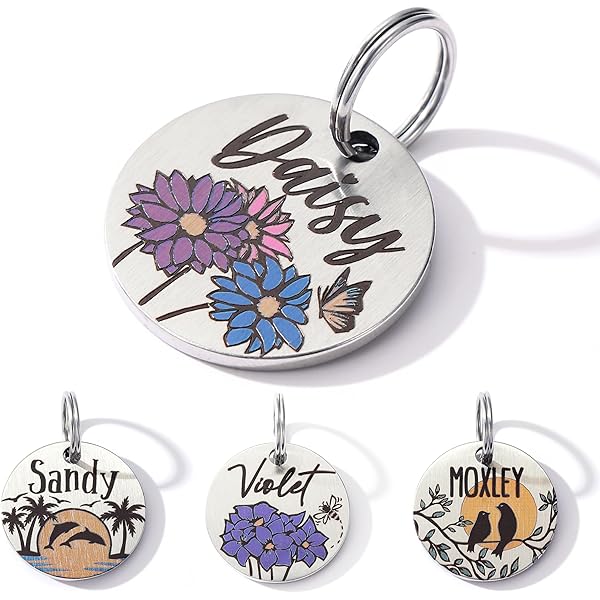My Family Friends Shiba Inu Dog ID Tag - Personalized Engraved Pet Tag