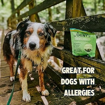 Jiminy's Chewy Cricket Dog Training Treats, Sweet Potato & Pea, 6oz