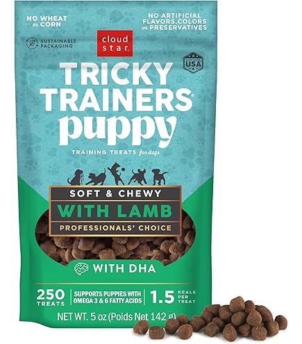 Cloud Star Tricky Trainers Mini Liver Dog Treats, 5 oz - Soft & Chewy Training Rewards