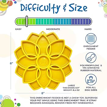 SodaPup Mandala eTray Enrichment Tray Dog Slow Feeder - [Color]