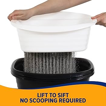 Arm & Hammer Large Sifting Litter Box - Scoop Free Cat Litter Tray w/ Microban