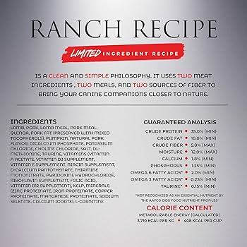 Essence Limited Ingredient Ranch Recipe Dry Dog Food, 25 lb