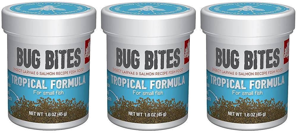 Fluval Bug Bites Tropical Formula Granules for Small Fish - 1.59 oz