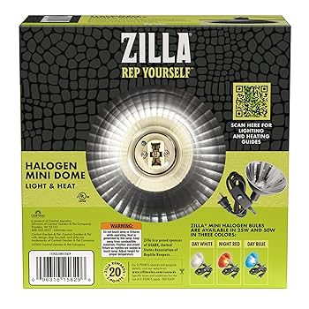 Zilla Mini Halogen Dome - Reptile Light & Heat Lamp Fixture