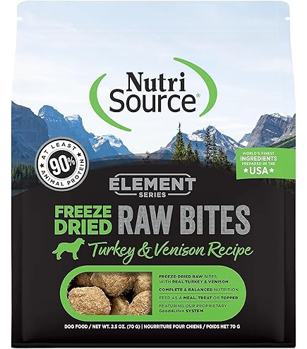 NutriSource Element Series Freeze-Dried Beef & Lamb Raw Bites Dog Treats, 2.5 oz