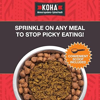 KOHA Raw Life Freeze-Dried Beef Topper for Dogs & Cats, High Protein, Grain-Free, 8 oz
