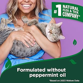 Vet's Best Cat Flea and Tick Home Spray - 32 oz - Natural Cotton Spice Scent