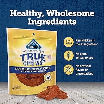 Blue Buffalo True Chews Premium Jerky Cuts Dog Treats - Chicken - 4 oz