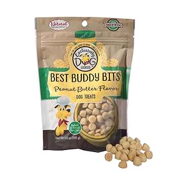 Exclusively Pet Best Buddy Bits Peanut Butter Dog Training Treats, 5.5 oz