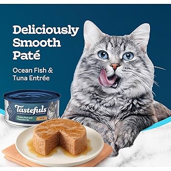 Blue Buffalo Tastefuls Ocean Fish & Tuna Pate Wet Cat Food, 5.5 oz