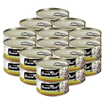 Fussie Cat Premium Tuna with Smoked Tuna Grain-Free Wet Cat Food, 2.82 oz Can