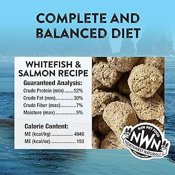 Northwest Naturals Freeze Dried Whitefish & Salmon Dog Food Nuggets, 25 oz Value Bag