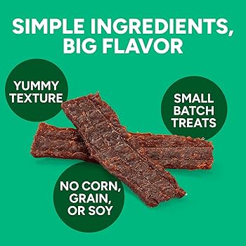 Wag More Bark Less K.C. Style BBQ Chicken Grain-Free Jerky Dog Treats, 10 oz