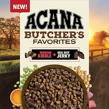 ACANA Butcher's Favorites Farm-Raised Beef & Liver Recipe Dry Dog Food, 4 lb Bag