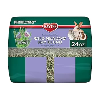 Kaytee Wild Meadow Hay Blend - Small Animal Food - 24 oz