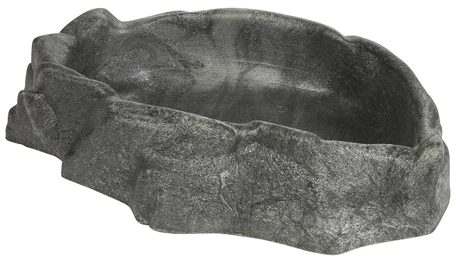 Zoo Med Repti Rock Water Dish - Extra Large - Reptile Bowl 12x8.5x3
