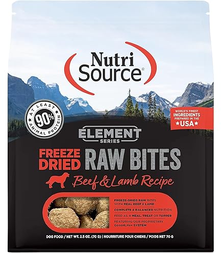 NutriSource Element Freeze Dried Turkey & Venison Raw Bites Dog Treats - 2.5 oz