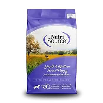 NutriSource Small/Medium Breed Puppy Food - Chicken & Rice Formula - 5 lb Bag