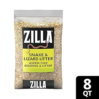 Zilla Snake & Lizard Litter - Aspen Chip Reptile Bedding, 8 Qt