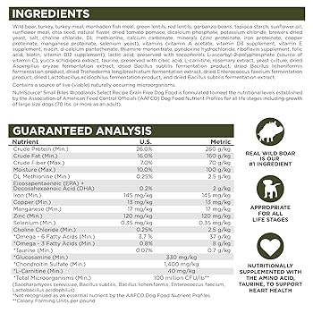 NutriSource Grain Free Woodlands Select Small Bites Dry Dog Food, 12 lb