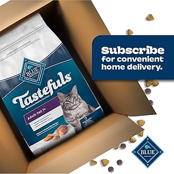 Blue Buffalo Tastefuls Senior Chicken & Brown Rice Dry Cat Food, 7 lbs