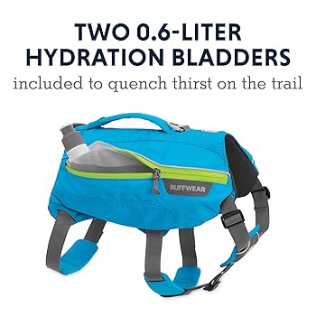 Ruffwear Singletrak Dog Hydration Backpack - Blue Dusk (Size: See Description)