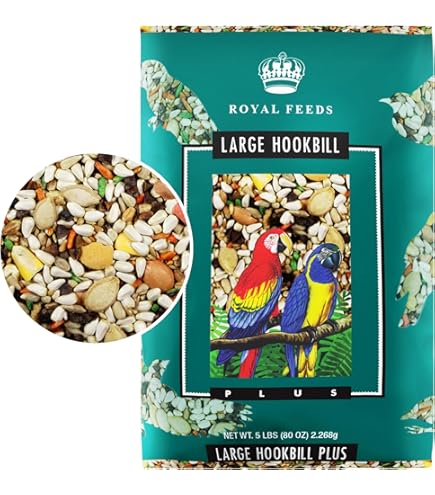 SLEEK & SASSY Garden Large Hookbill Parrot Food - No Sunflower - For Conures, Greys, Cockatoos, Macaws - 20 lbs