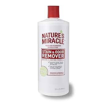 Nature's Miracle Stain & Odor Remover - 32 oz Pour Bottle - Pet Stain and Odor Eliminator