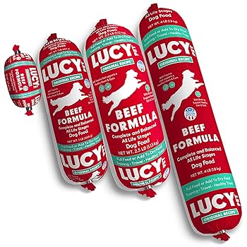 Lucy Pet Products Beef Formula Dog Food Roll - 4 lb