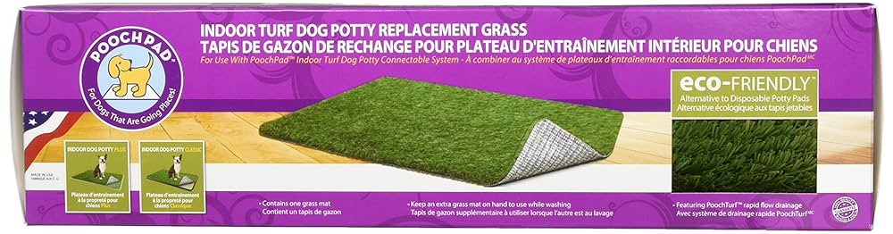 Pooch Pads Indoor Turf Dog Potty Replacement Grass (16" x 24") - Artificial Grass Pee Pad - Connectable
