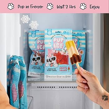 Pup Ice Rocket Lollies Dog Treats, Banana & Chocolate Flavor, 2-Pack - Freeze at Home!