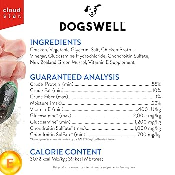 Dogswell Hip & Joint Jerky Grain-Free Chicken Dog Treats, 24 oz Pouch - Supports Hip and Joint Health