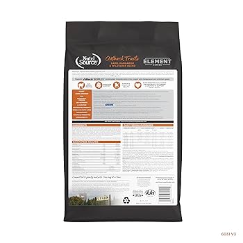 NutriSource Element Series Outback Trails Blend Dry Dog Food, Lamb, Kangaroo & Wild Boar Recipe, 24 lb Bag