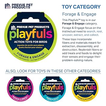 Prevue Pet Playfuls Thread Catcher Bird Toy Forage & Engage 62514