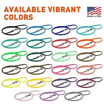 Dogline Biothane Waterproof Dog Leash - Strong Nylon Coating, Odor-Proof, Easy Clean