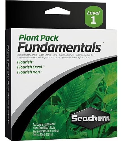 Seachem Plant Pack Enhancers NPK - Aquarium Plant Fertilizer (Nitrogen, Phosphorus, Potassium) - 3 x 100ml