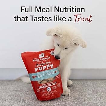 Stella & Chewy's Perfect Puppy Freeze-Dried Beef & Salmon Patties, 14 oz - Raw Dog Food