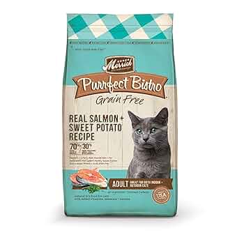 Merrick Purrfect Bistro Grain-Free Salmon & Sweet Potato Recipe Dry Cat Food, 7 lb