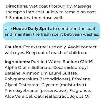 Nootie Dog Shampoo Sweet Pea Vanilla 1 Gallon