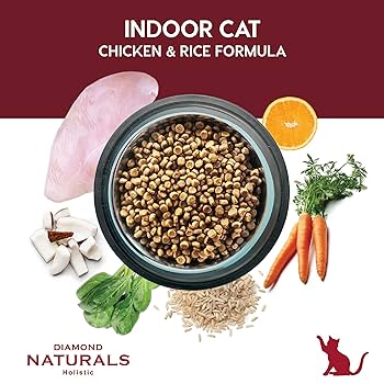 Diamond Naturals Indoor Cat Chicken & Rice Formula Dry Food, 6 lb
