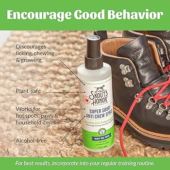 Skout's Honor Super Sour Anti Chew Spray - 8 oz - Pet Training Deterrent
